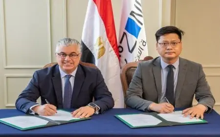 توقيع عقد مشروع شركة ملابس صينية بمنطقة القنطرة الصناعية باستثمارات 15 مليون دولار