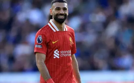 محمد صلاح يقترب من تحقيق تاريخ جديد إذا سجل هدفين ضد برايتون