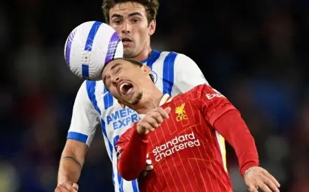 برايتون يكسر سلسلة ليفربول المبهرة بـ 156 مباراة دون هزيمة بعد التقدم عليه