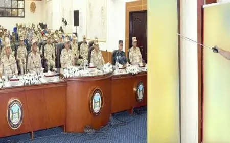 بال وال.. وزير الدفاع يشهد تنفيذ المرحلة الرئيسية لمشروع مراكز القيادة التعبوى للمنطقة الغربية العسكرية