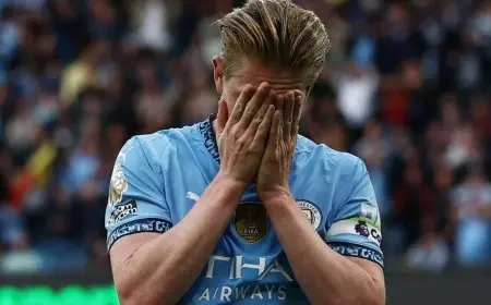 دي بروين يتجاهل هدية مرموش في آخر ظهور له بملعب الاتحاد