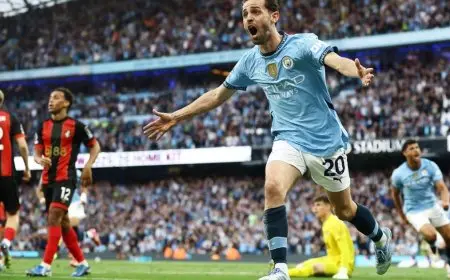 مانشستر سيتي يعيد الفرح لجمهوره الحزين بثلاثية في شباك بورنموث