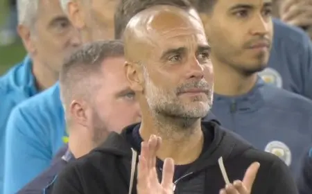 بكاء جوارديولا وكلمات لمحرز في وداع “الملك دي بروين” من مانشستر سيتي