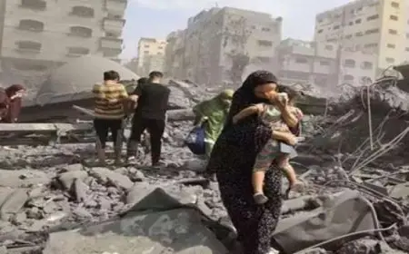 استُشهاد 9 فلسطينيين وإصابة آخرين في قصف إسرائيلى على مدينة غزة