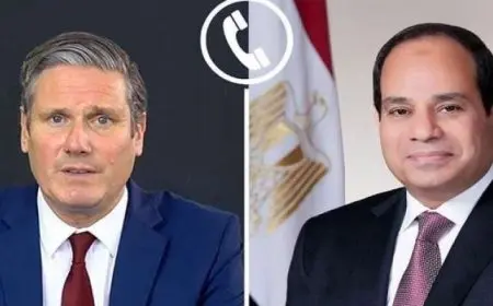الرئيس السيسى يثمن الموقف البريطانى الإيجابى تجاه تطورات القضية الفلسطينية