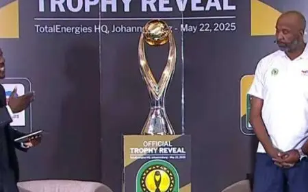 “كاف” يكشف النقاب عن التصميم الجديد لكأس دورى أبطال أفريقيا