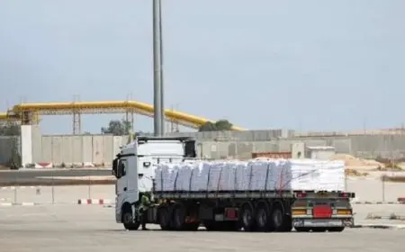 الهلال الأحمر الفلسطينى: سكان غزة لم يتلقوا مساعدات بعد