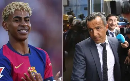 وكيل يامال يلتقي به ويبعث رسالة لبرشلونة بخصوص تمديد عقده