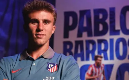 أتلتيكو مدريد يمدد عقد النجم باريوس حتى عام 2030