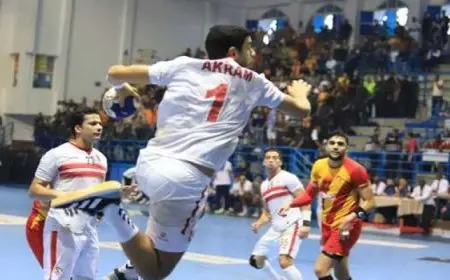 يد الزمالك تفوز على الترجى ويلتقى الأهلى في نهائى كأس الكؤوس الإفريقية