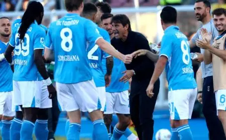 نابولى يستضيف كاليارى فى ليلة التتويج بلقب الدورى الإيطالى