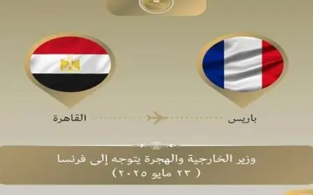 وزير الخارجية يتوجه إلى باريس للمشاركة فى اجتماع وزارى حول القضية الفلسطينية