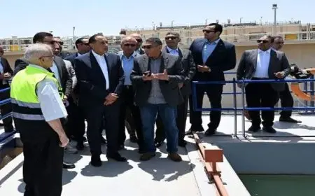 رئيس الوزراء يتفقد مشروع رفع كفاءة محطة تنقية مياه الشيخ زايد