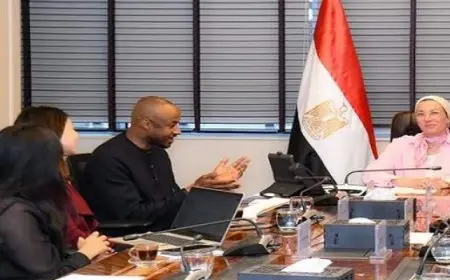 وزيرة البيئة تلتقى منسق المبادرة الأفريقية للتكيف لبحث آليات تعزيز العمل لدفع ملف التكيف فى القارة الأفريقية
