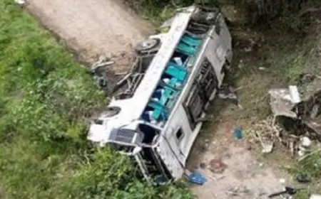 مصرع عشرة أشخاص على الأقل فى حادث مأساوى لحافلة طلاب فى كولومبيا