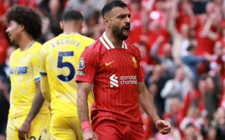 صلاح يواصل التألق.. إنجاز تاريخي في الدوري الإنجليزي!