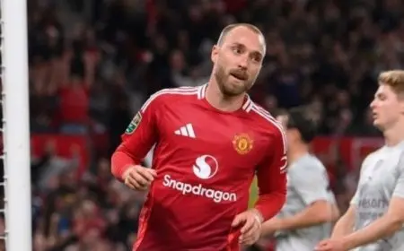 كريستيان إريكسن: مانشستر يونايتد نجى من الهبوط بشكل محظوظ