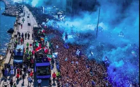 ليلة ساحرة في نابولي احتفالاً بلقب الدوري الإيطالي «فيديو»