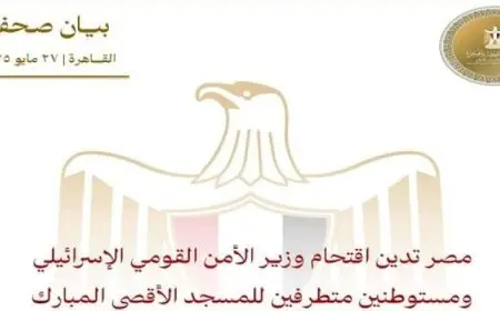 مصر تحذر من تداعيات اقتحام بن غفير للمسجد الأقصى