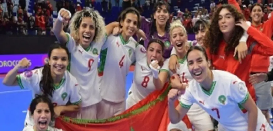 المغرب يتوج بكأس الأمم الإفريقية لـ”سيدات كرة الصالات” فى نسختها الأولى