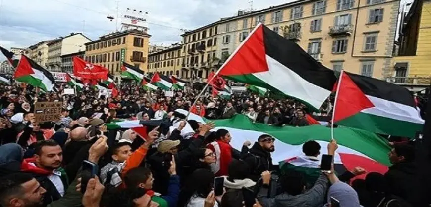 تظاهرات فى مدن وعواصم عالمية تنديدا بالعدوان الإسرائيلى على قطاع غزة