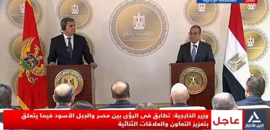 خلال مؤتمر صحفى.. وزير الخارجية يؤكد وجود إرادة سياسية لدى مصر لدفع العلاقات مع الجبل الأسود
