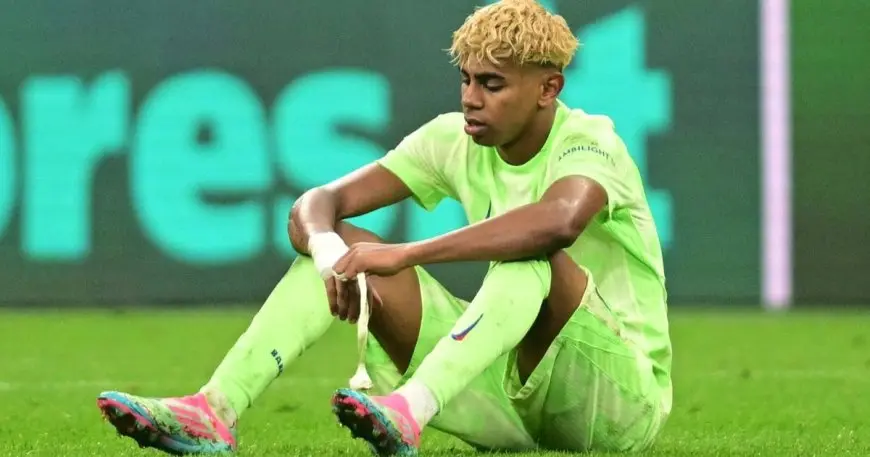 رسالة قوية من يامال لجمهور برشلونة بعد الخروج من دوري الأبطال