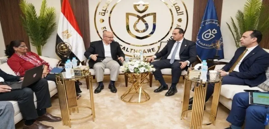 رئيس الهيئة العامة للرعاية الصحية يلتقى ممثل منظمة الصحة العالمية فى مصر