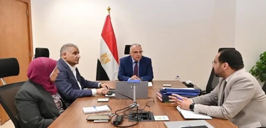 وزير الرى يتابع موقف مشروع المسار الناقل لمياه الصرف الزراعى لمحطة المعالجة فى الدلتا الجديدة بنسبة تنفيذ ٧٨%