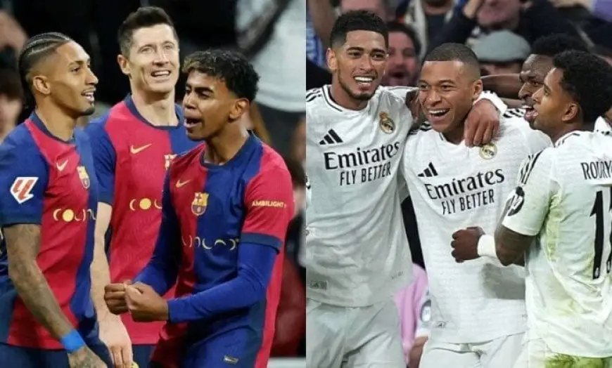 بث مباشر لمباراة برشلونة وريال مدريد في كلاسيكو الدوري الإسباني اليوم
