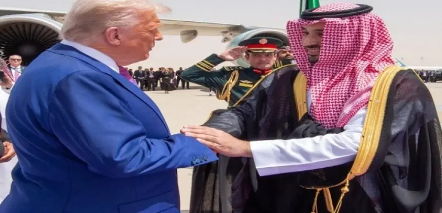 ولى العهد السعودى يستقبل الرئيس الأمريكى دونالد ترامب