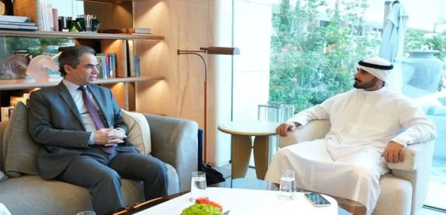 المسلمانى يبحث مع الشيخ مبارك الصباح التعاون بين ماسبيرو ومؤسسة الإنتاج بمجلس التعاون الخليجى