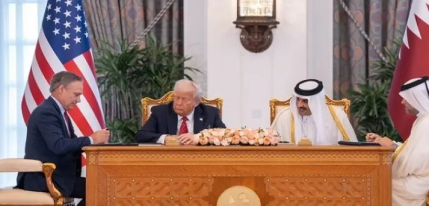 توقيع صفقة ضخمة بين قطر وأمريكا بقيمة 1.2 تريليون دولار