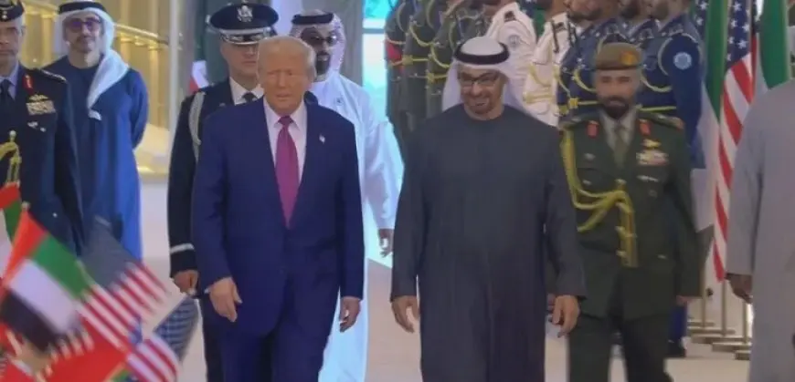 ترامب يصل إلى الإمارات فى آخر محطة من محطات جولته الخليجية