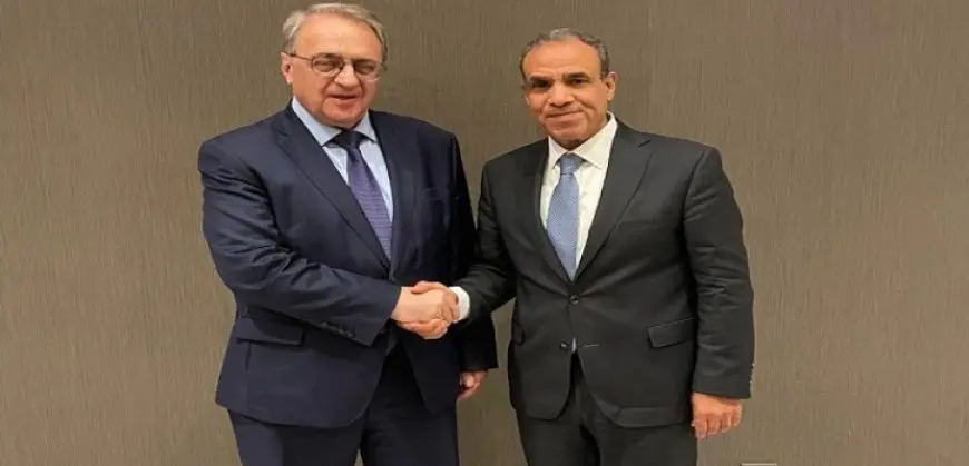 وزير الخارجية ونائب وزير الخارجية الروسى يبحثان العلاقات الثنائية والتطورات المتسارعة فى غزة