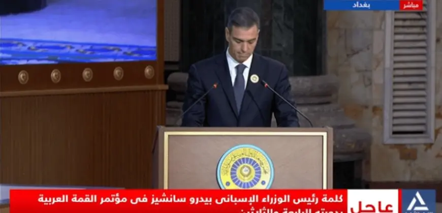 رئيس الوزراء الإسبانى: ما يحدث في غزة والضفة الغربية لا يمكن أن يغض عنه الطرف