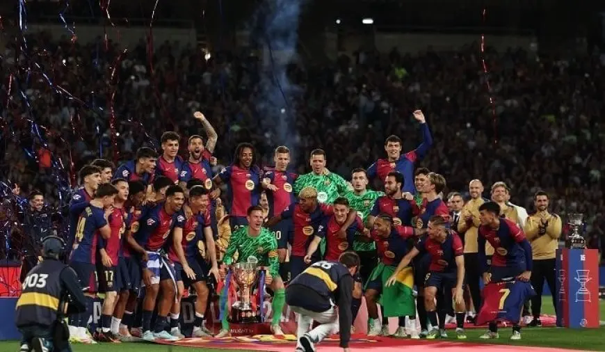 برشلونة يتعرض للهزيمة الأولى في الدوري الإسباني في ليلة التتويج «فيديو»