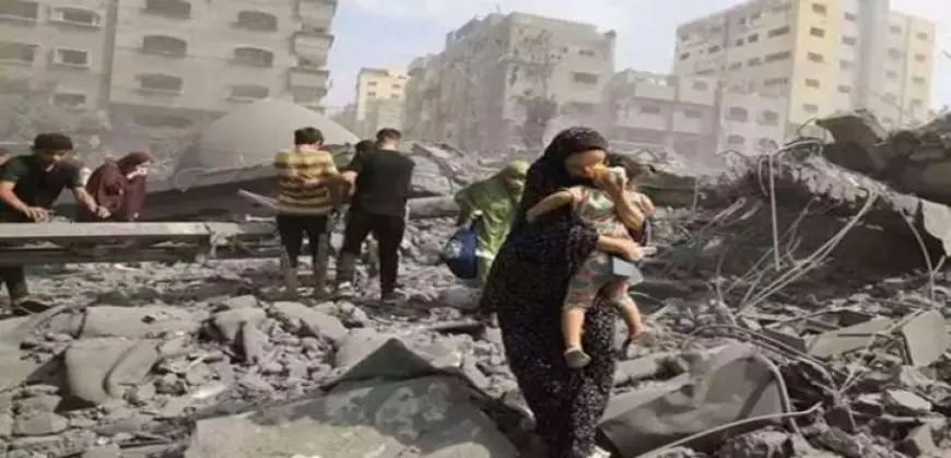 استُشهاد 9 فلسطينيين وإصابة آخرين في قصف إسرائيلى على مدينة غزة