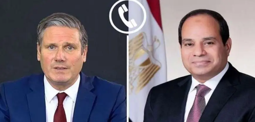 الرئيس السيسى يثمن الموقف البريطانى الإيجابى تجاه تطورات القضية الفلسطينية