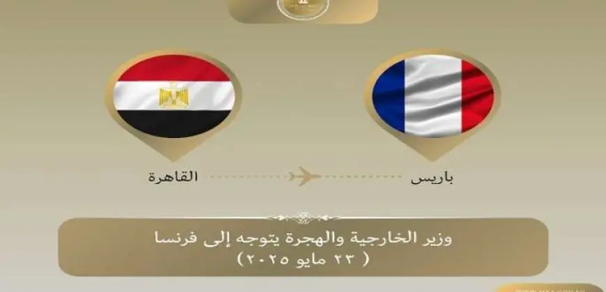 وزير الخارجية يتوجه إلى باريس للمشاركة فى اجتماع وزارى حول القضية الفلسطينية
