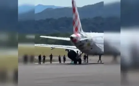 محرك طائرة “يبتلع” رجلا أثناء الإقلاع بمطار إيطالى