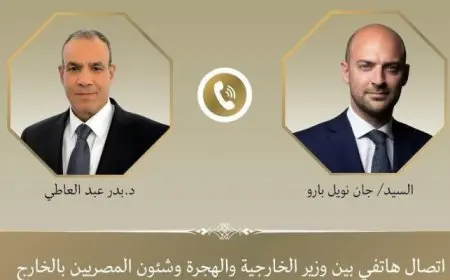 وزير الخارجية يؤكد لنظيره الفرنسى الحاجة الملحة لسرعة وقف إطلاق النار بغزة
