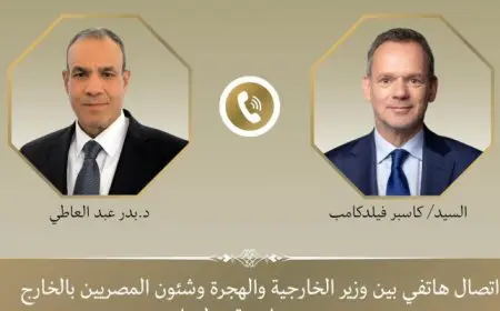 وزير الخارجية يؤكد أهمية دور الاتحاد الأوروبى فى دعم جهود وقف إطلاق النار بغزة