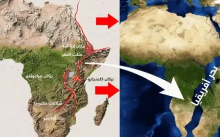 العلماء يؤكدون بداية انقسام قارة إفريقيا إلى جزئين وولادة محيط جديد