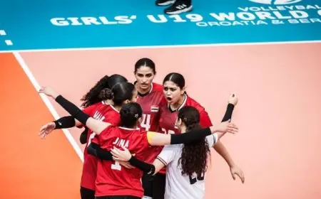 منتخب مصر لناشئات الطائرة يواجه المكسيك فى بطولة العالم