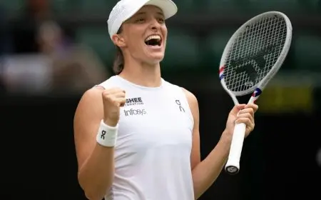 شفيونتيك تحقق إنجازاً تاريخياً بالتأهل لنصف نهائي ويمبلدون للتنس لأول مرة