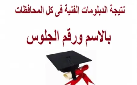 بوابة التعليم الفني الصناعي برقم الجلوس 2025 نتيجة الدبلومات الفنية نظام 3 و5 سنوات