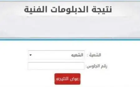 نتيجة الدبلومات الفنية 2025 بالأسم ورقم الجلوس لجميع الشعب.. رابط مباشر وخطوات الاستعلام