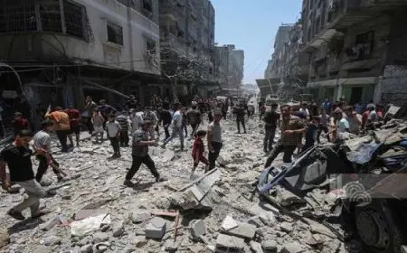 استشهاد 5 فلسطينيين فى قصف إسرائيلى شمال غزة