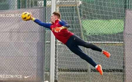 فليك يخطر تير شتيغن بقراره بشأن حراس برشلونة للموسم المقبل